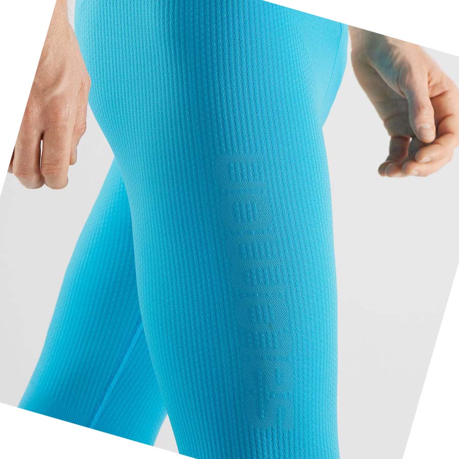 Pantalones Salomon ESSENTIAL SEAMLESS Hombre Azules | MX 3192KOR